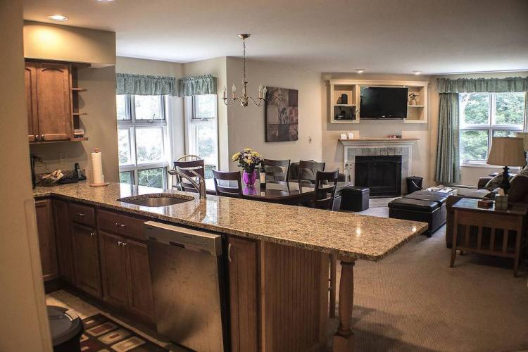 living room of unit J101 pico resort